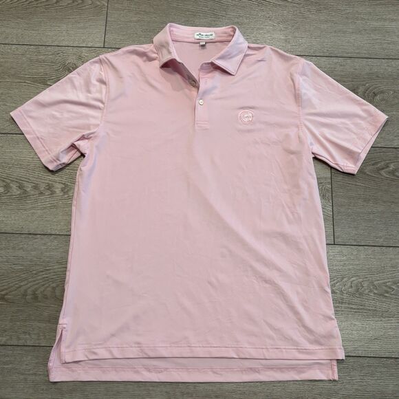 Peter Millar Summer Comfort Chicago Cubs MLB Baseball Golf Polo Mens Medium - Picture 2 of 7